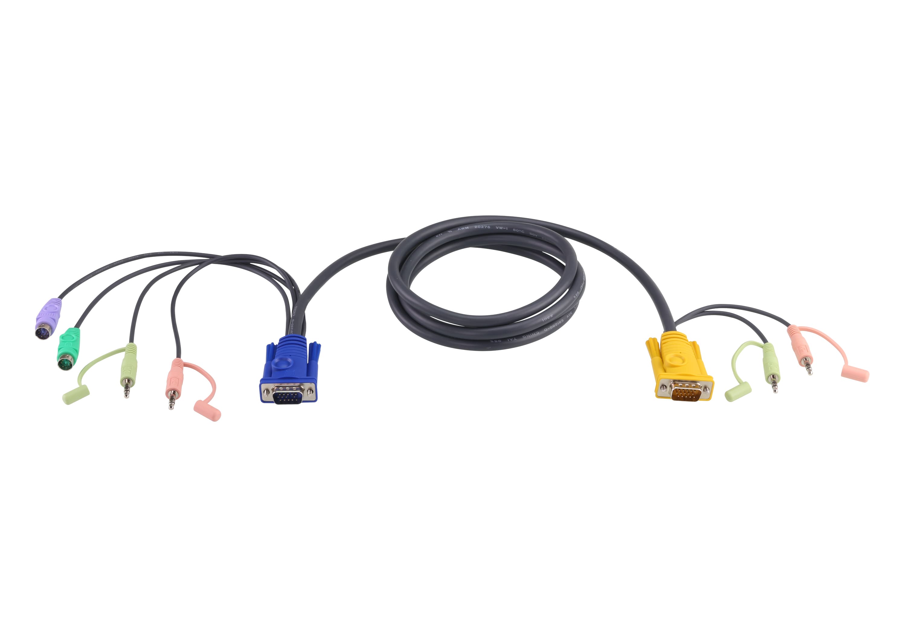 ATEN ATEN 1.8M PS/2 KVM CABLE WITH 3 IN 1 SPHD AND AUDIO 2L-5302P