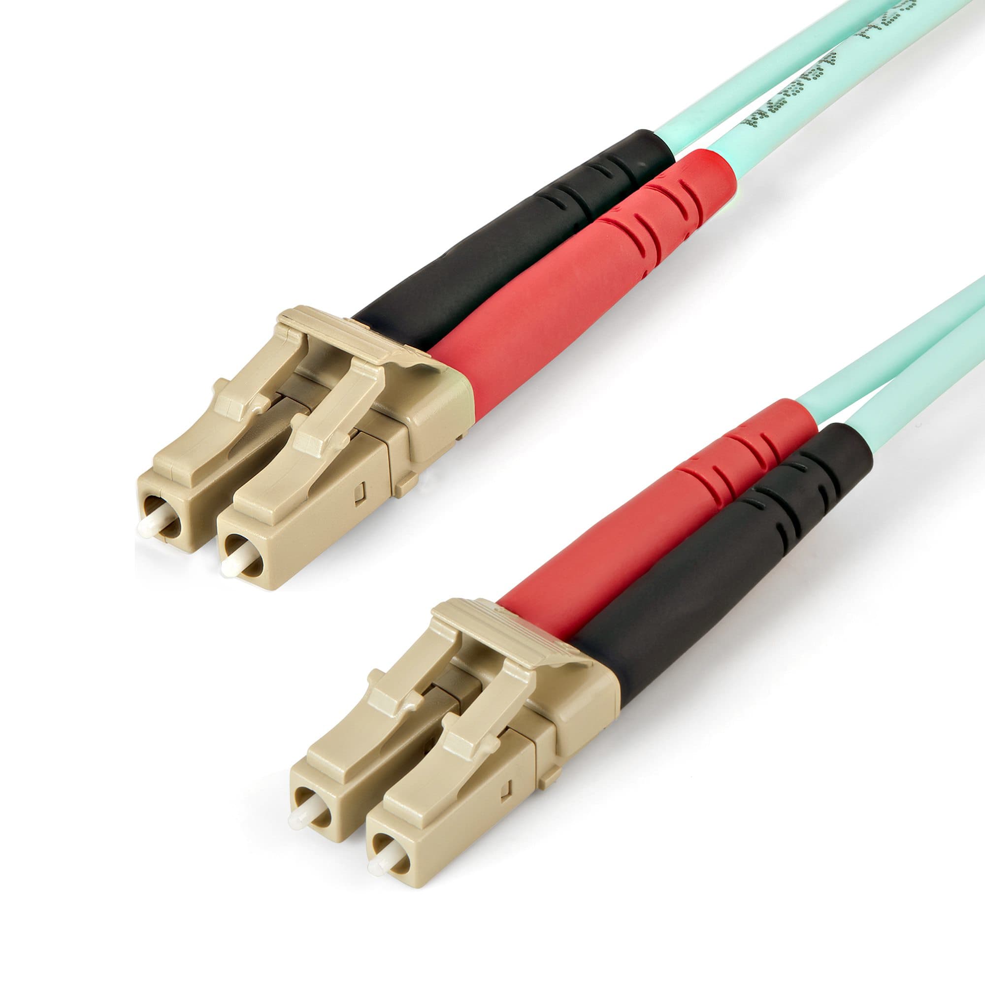 STARTECH STARTECH.COM 2M AQUA OM4 DUPLEX MULTIMODE FIBER OPTIC CABLE - 50/125 - LC, LTW 450FBLCLC2