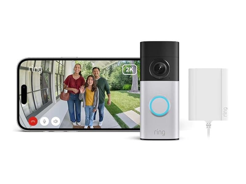 RING Ring Wired Video Doorbell Plus (2nd Gen) Plug-In 840414692442