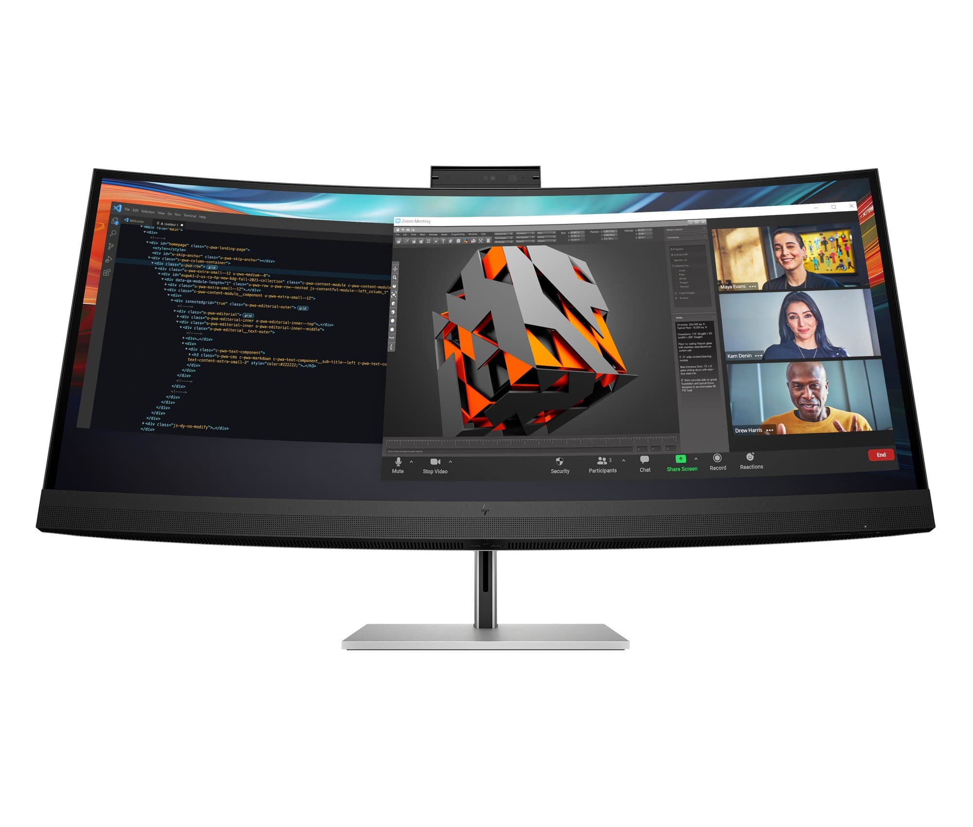 HP HP Series 7 Pro 740pm 39.7 inch 5K2K Conferencing Monitor 8Y2R2AA