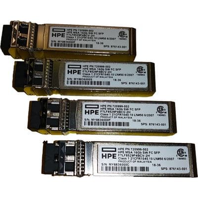 HPE HPE MSA 16Gb SW FC SFP 4pk XCVR C8R24B