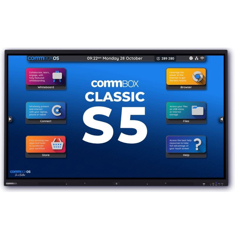 COMMBOX COMMBOX 75" 4K UHD INTERACTIVE CLASSIC DISPLAY (S5), 40-PT TOUCH, ANDROID CBIC75S5