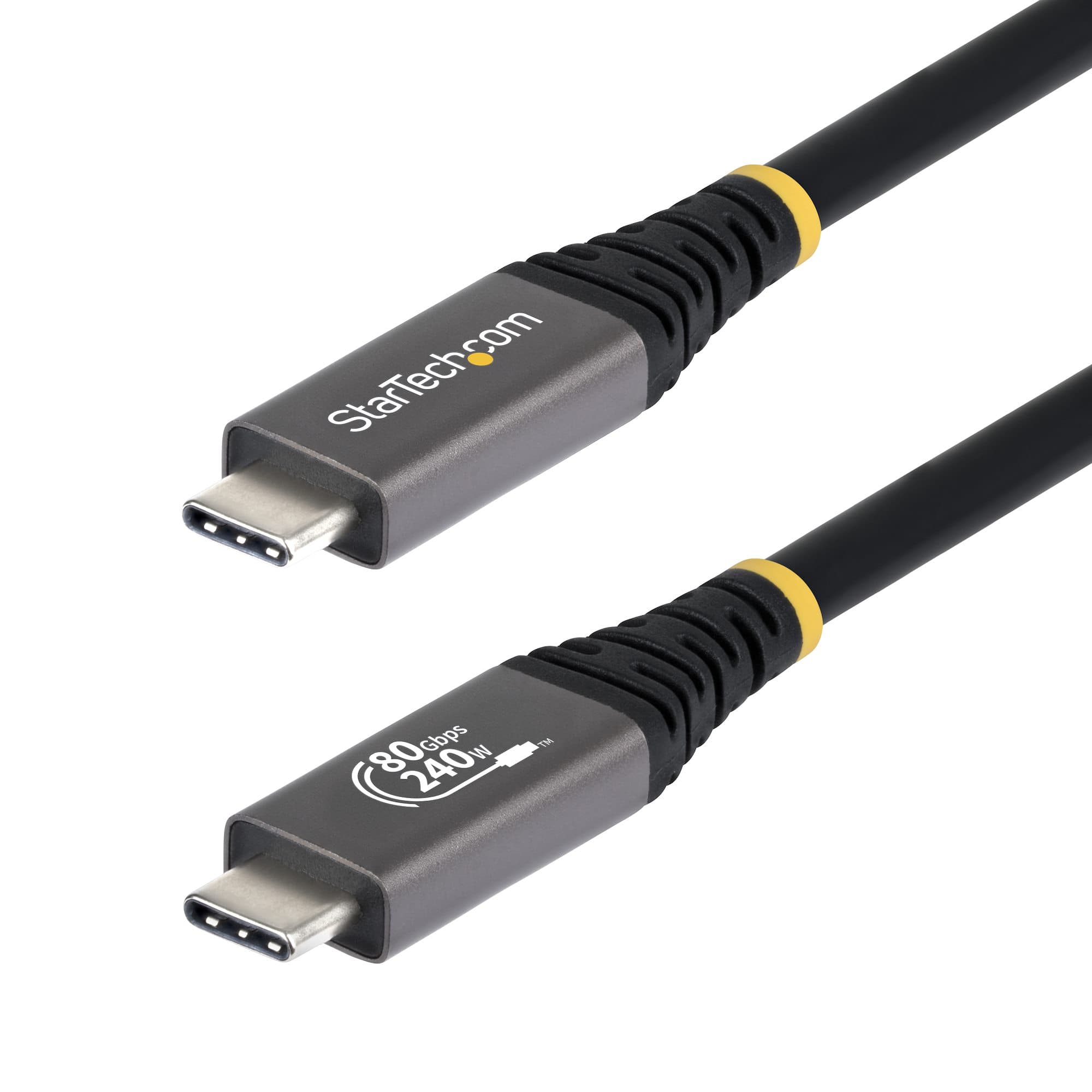 STARTECH STARTECH.COM 1.5M (5FT) USB4 CABLE, USB-IF CERTIFIED USB-C CORD, 80GBPS, LTW CC150CM80GUSB4CABLE