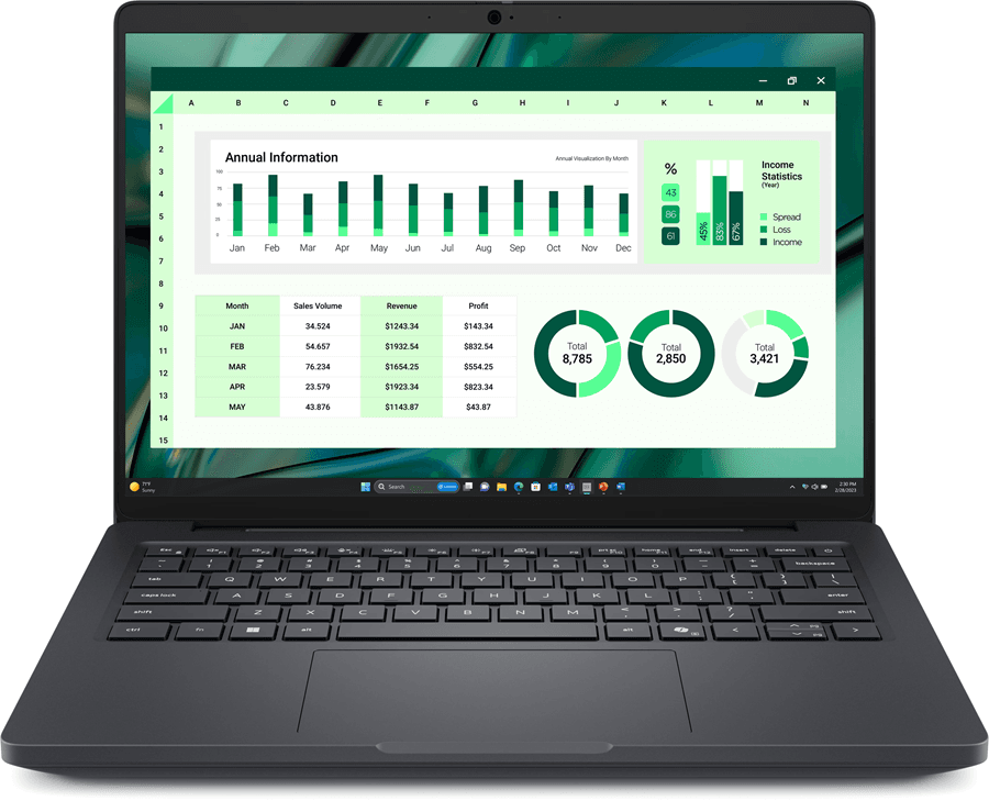 DELL DELL PRO MAX 14 NOTEBOOK, 14"FHD+, TOUCH, U7-265H, 32GB, 1TB, NVIDIA RTX500, W11P, 3YPRO CTO731R5T_MC14250_NZ