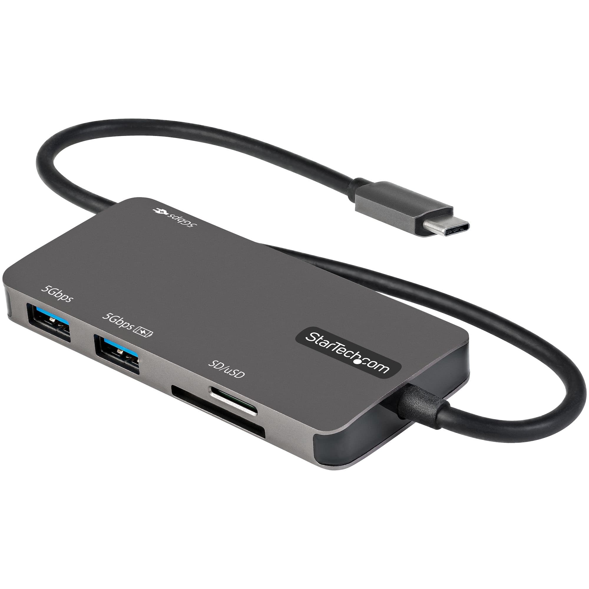 STARTECH STARTECH.COM USB C MULTIPORT ADAPTER - USB TYPE-C TO 4K HDMI/PD/SD/USB 3.0 3 YR DKT30CHSDPD