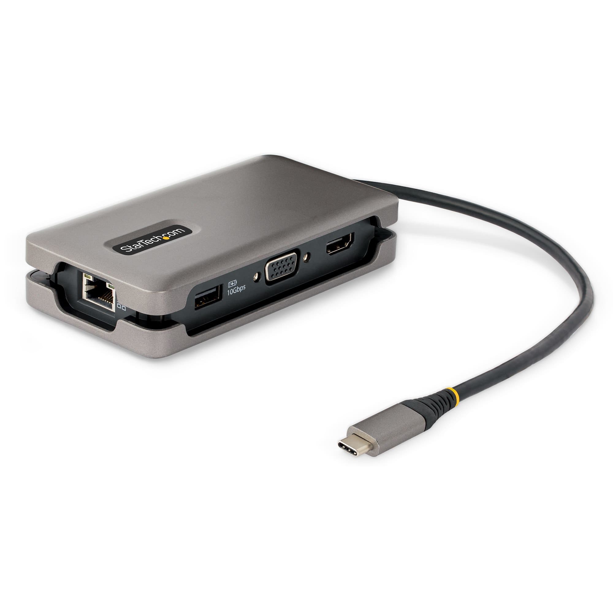 STARTECH STARTECH.COM USB-C MULTIPORT ADAPTER, 4K HDMI/VGA MINI LAPTOP TRAVEL DOCK 3 YR DKT31CVHPD3