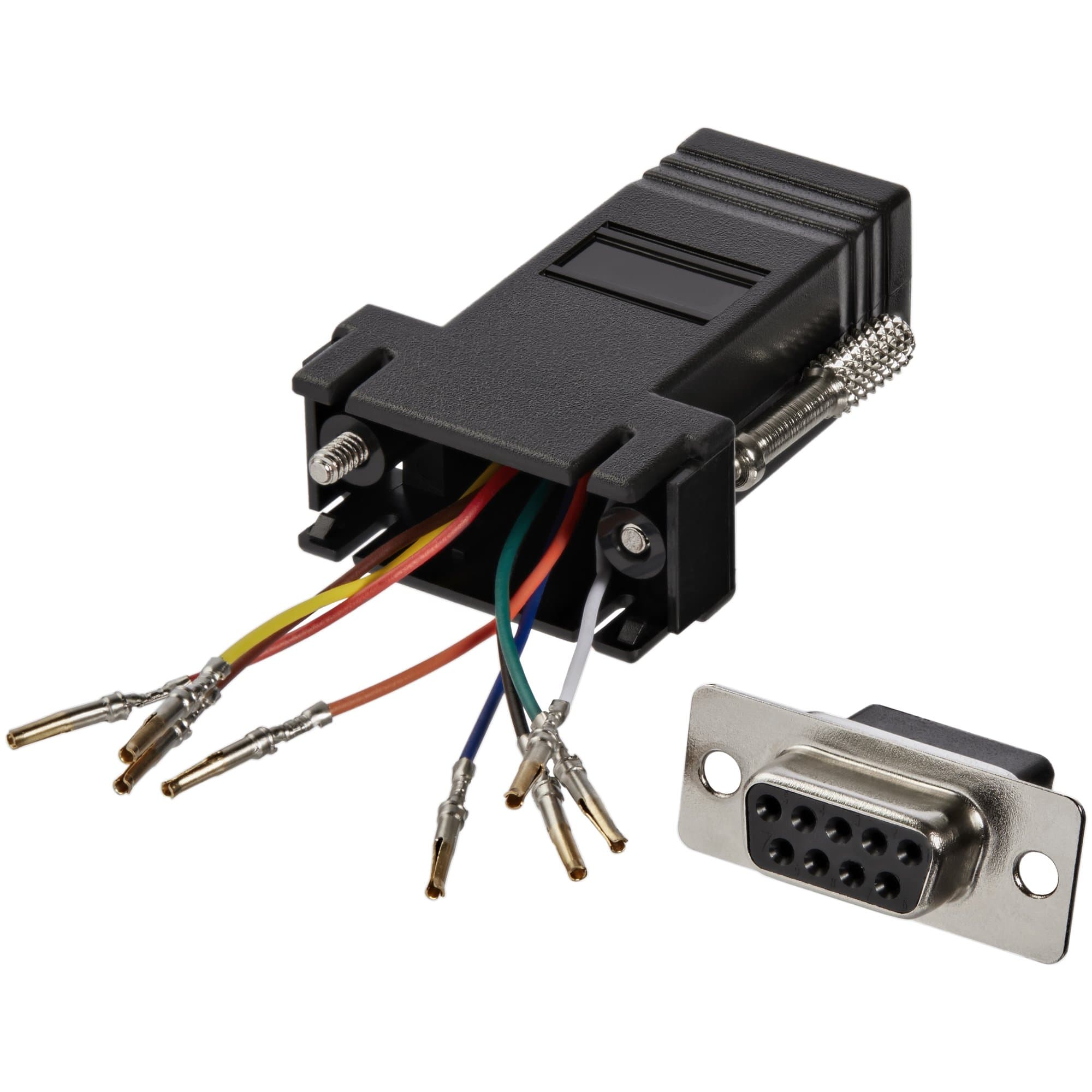 STARTECH STARTECH.COM DB9 TO RJ45 MODULAR SERIAL ADAPTER - BLACK LTW GC98FF