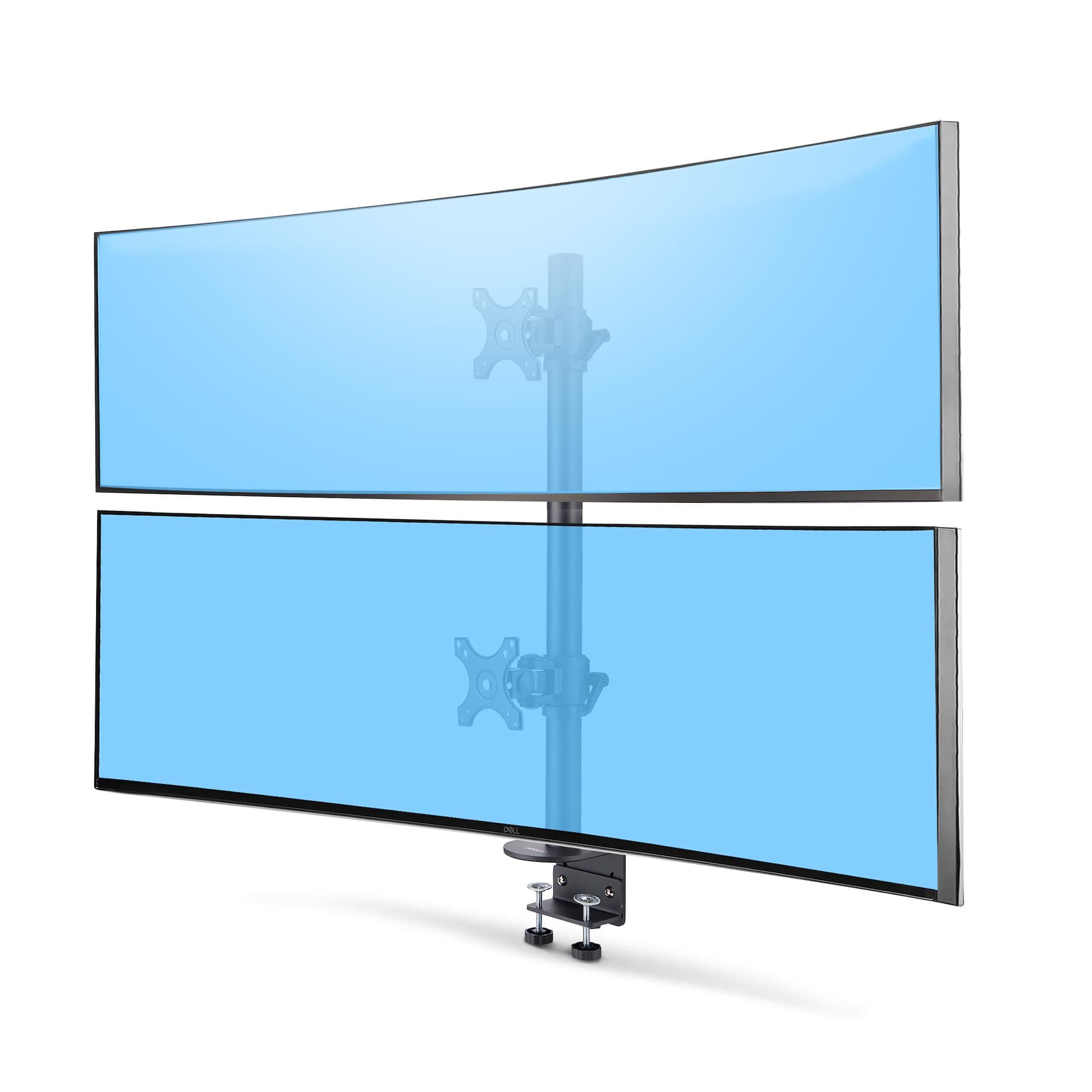 STARTECH STARTECH.COM DESK MOUNT FOR 2X VERTICALLY STACKED MONITORS, DUAL 49"; TAA, 5 YR H2MPV-MONITOR-MOUNT