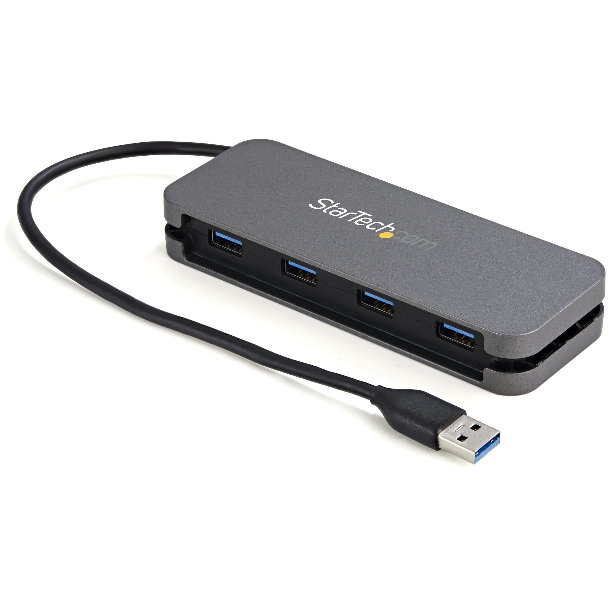 STARTECH STARTECH.COM 4 PORT USB 3.0 HUB (5GBPS) - 4X USB TYPE-A - 28CM LONG CABLE 2 YR HB30AM4AB