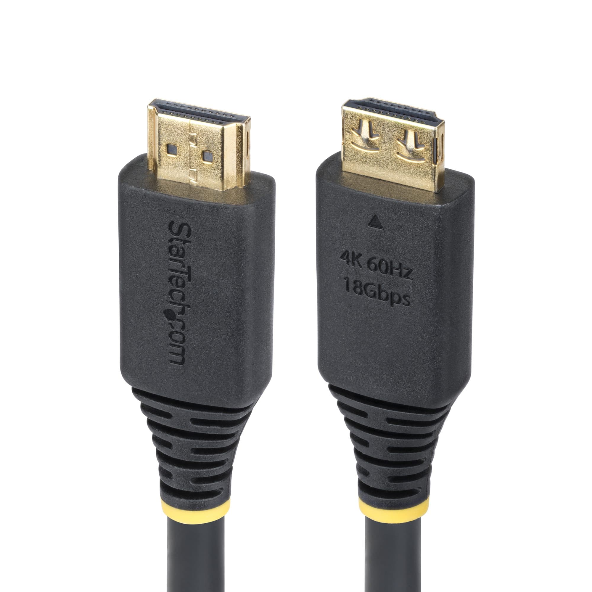 STARTECH STARTECH.COM 15FT HIGH SPEED HDMI CABLE W/GRIPPING CONNECTORS, 4K 60HZ, LTW HDMI2-CABLE-GRIP-15F