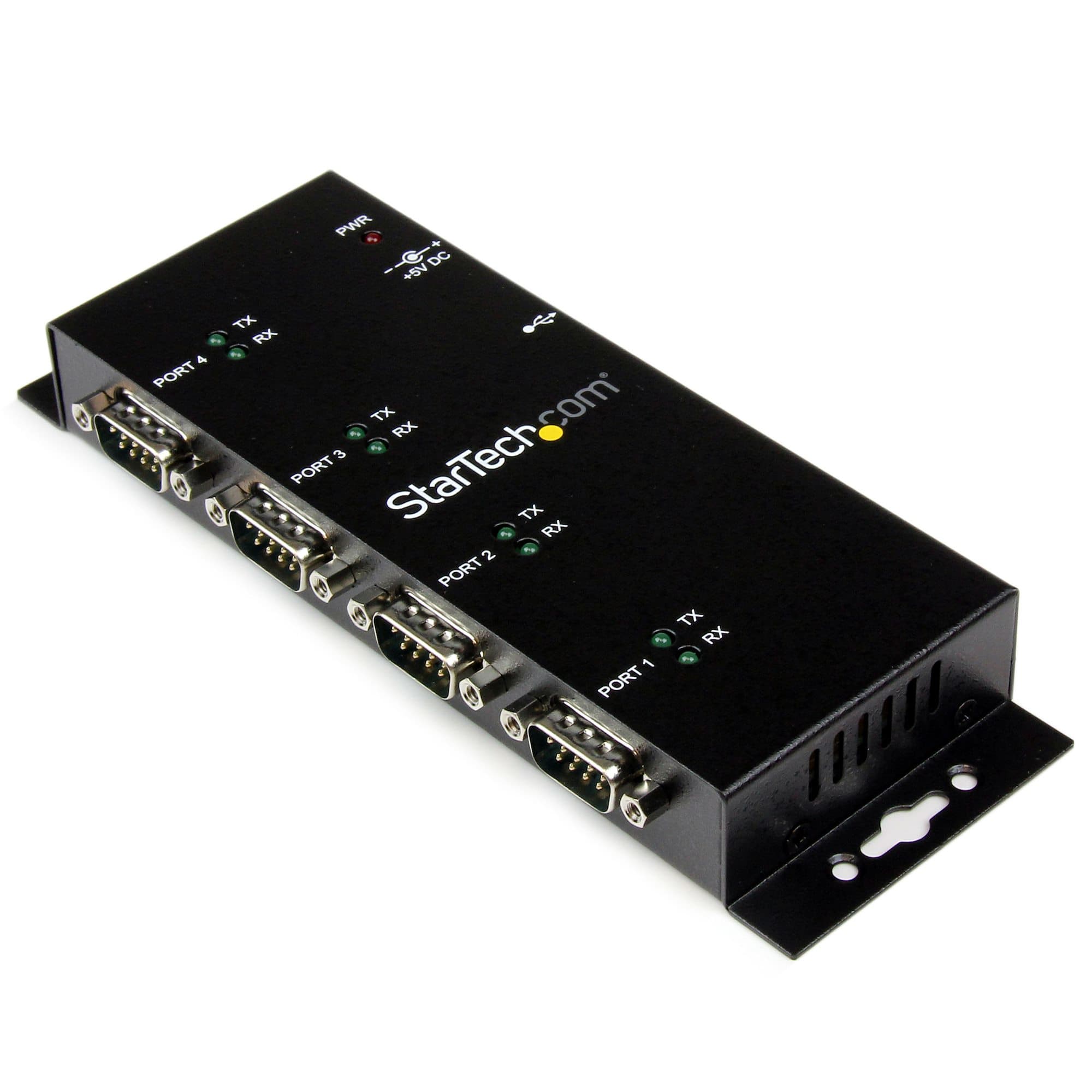 STARTECH STARTECH.COM 4 PORT USB TO SERIAL RS232 ADAPTER HUB WALL MOUNTABLE 2 YR ICUSB2324I