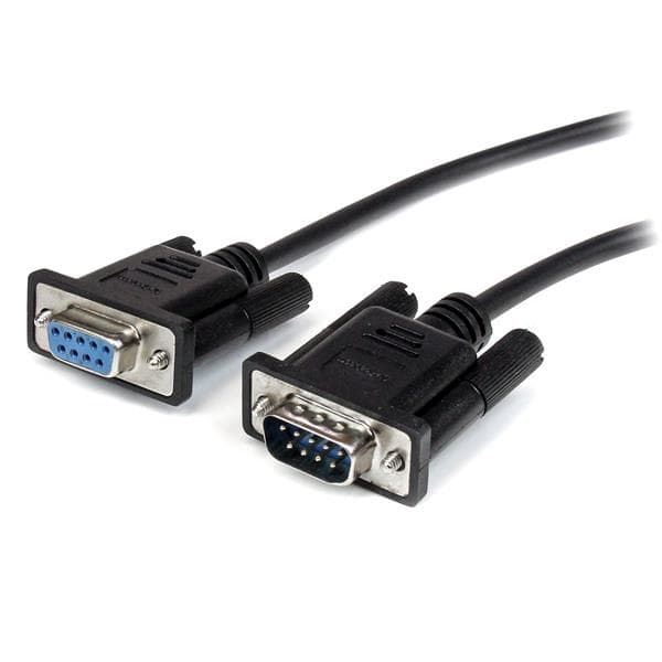 STARTECH STARTECH.COM 3M BLACK STRAIGHT THROUGH DB9 RS232 SERIAL CABLE - M/F LTW MXT1003MBK