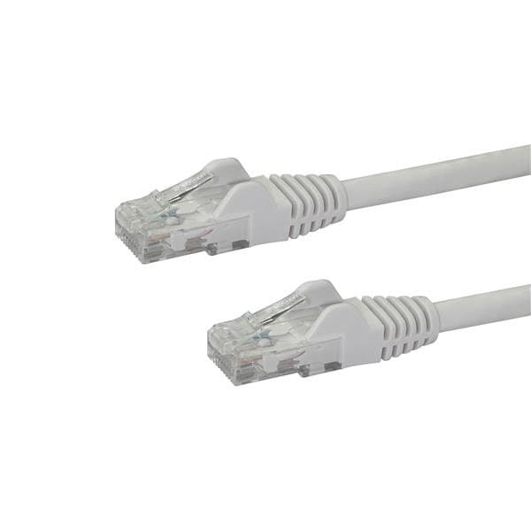 STARTECH STARTECH.COM 1M CAT6 WHITE SNAGLESS GIGABIT ETHERNET RJ45 CABLE, LTW N6PATC1MWH