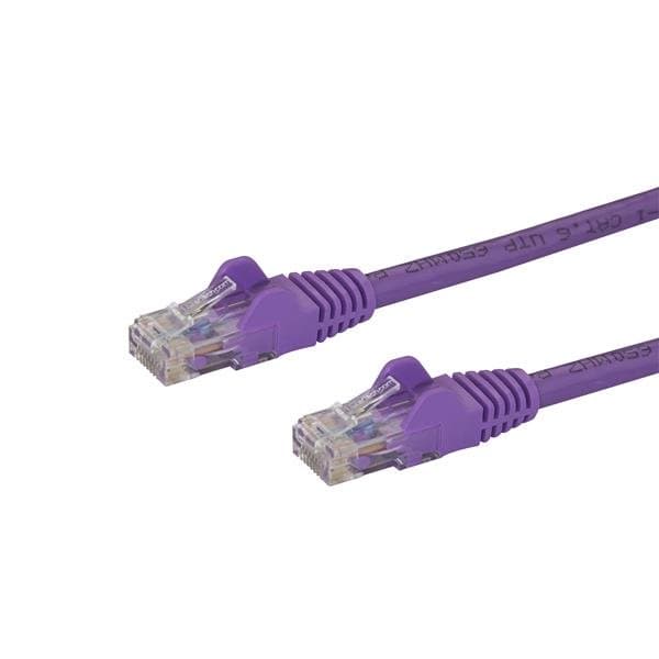 STARTECH STARTECH.COM 0.5M PURPLE CAT6 ETHERNET PATCH CABLE - SNAGLESS, LTW N6PATC50CMPL