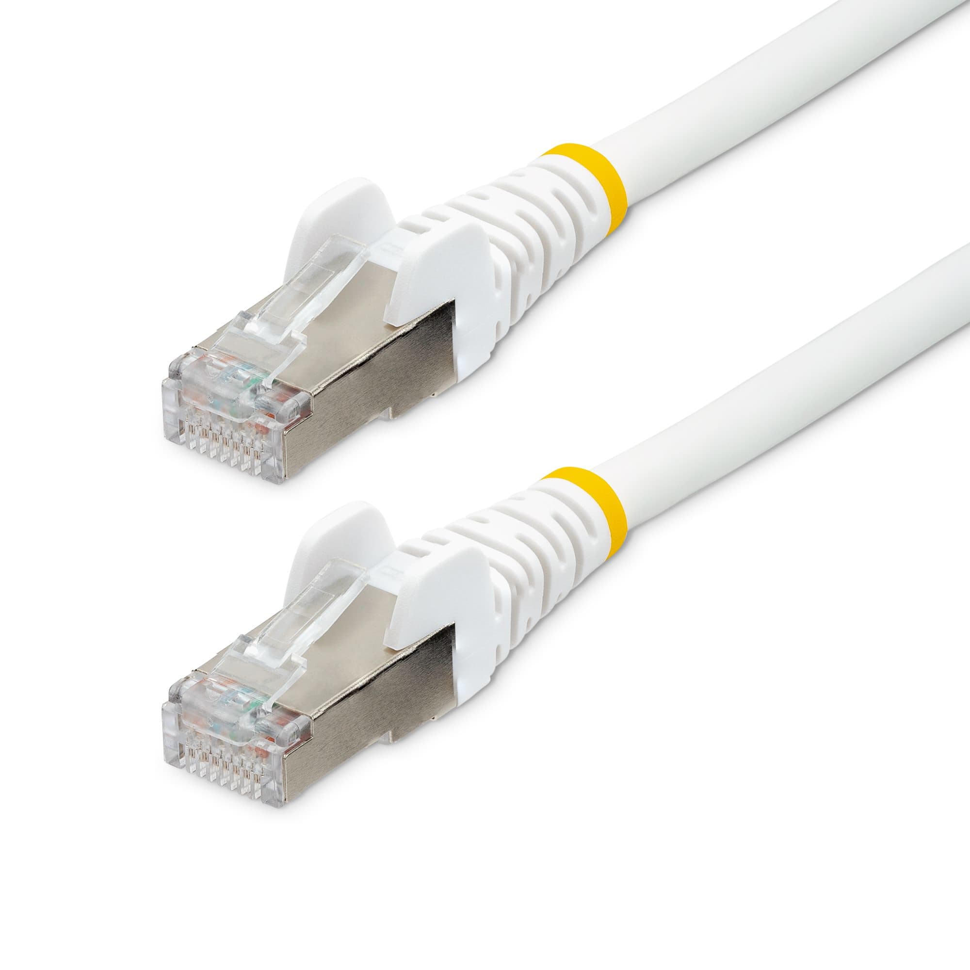 STARTECH STARTECH.COM 7.5M LSZH CAT6A ETHERNET CABLE - 10GBE S/FTP 100W POE WHITE LTW NLWH-750-CAT6A-PATCH