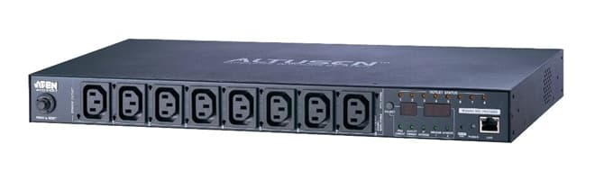 ATEN ATEN 8 PORT 1U 10A SMART PDU WITH BANK LEVEL METERING AND OUTLET CONTROL, 8XC13 OUTLETS PE6108G-ATB-G