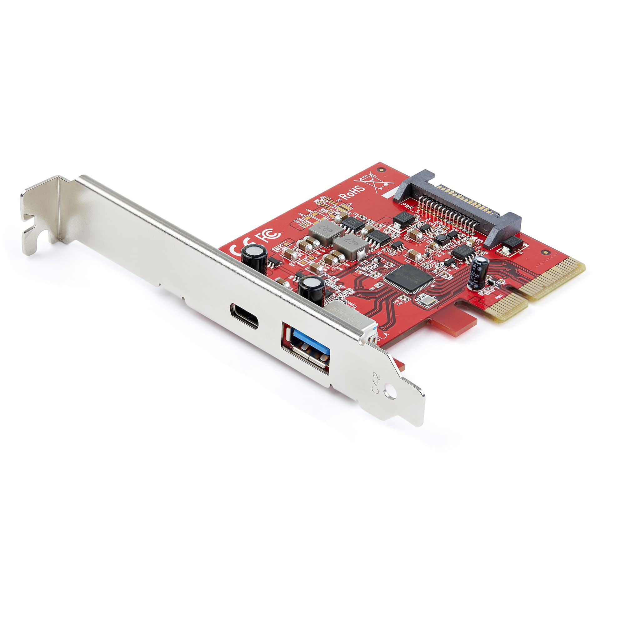 STARTECH STARTECH.COM 2-PORT 10GBPS USB-A/USB-C PCIE CARD -USB 3.1 GEN 2 PCI EXPRESS 2 YR PEXUSB311AC3