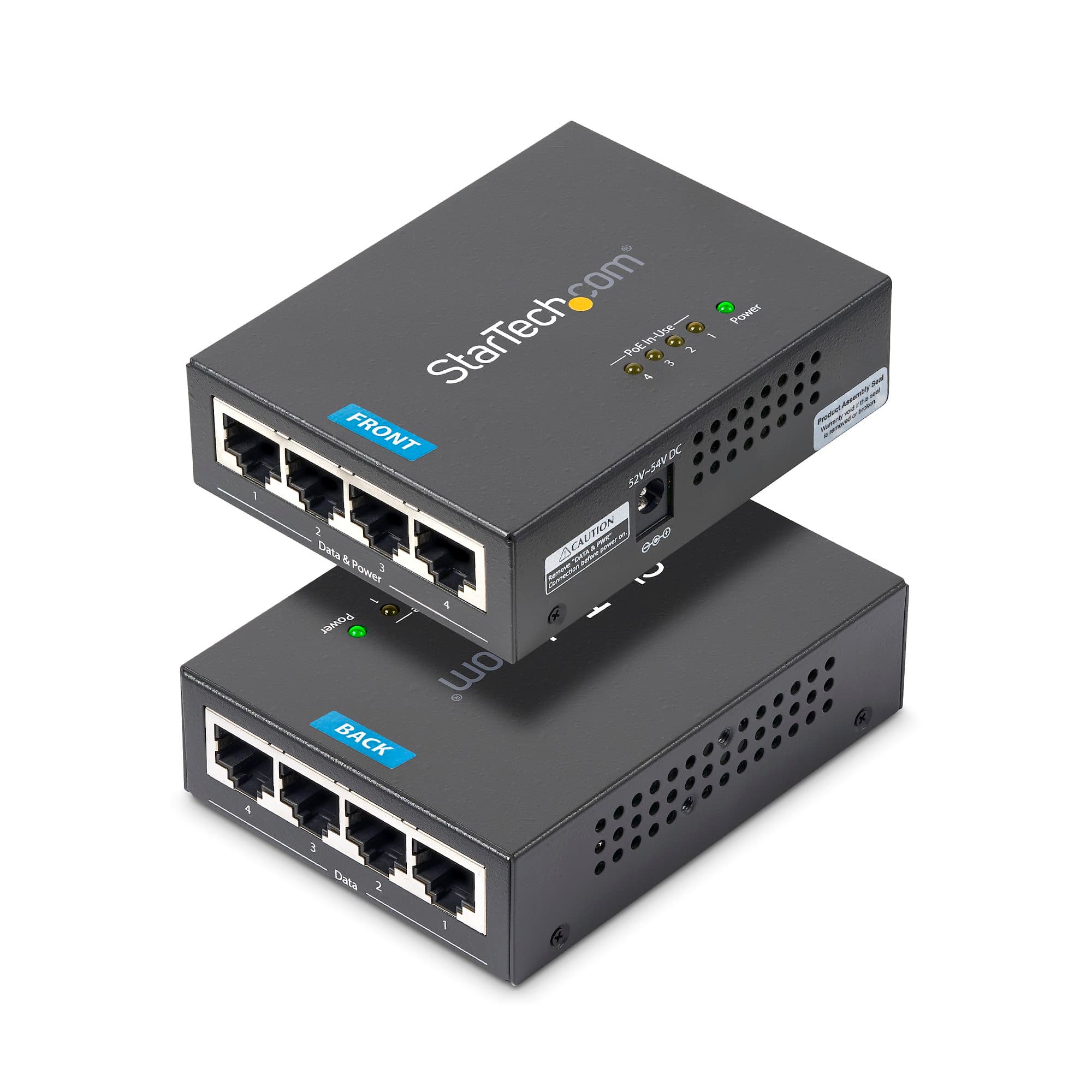 STARTECH STARTECH.COM 4 PORT GIGABIT MIDSPAN - POE+ INJECTOR - 802.3AT AND 802.3AF 2 YR POEINJ4G