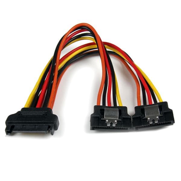 STARTECH STARTECH.COM 6IN LATCHING SATA POWER Y SPLITTER CABLE ADAPTER - M/F LTW PYO2LSATA