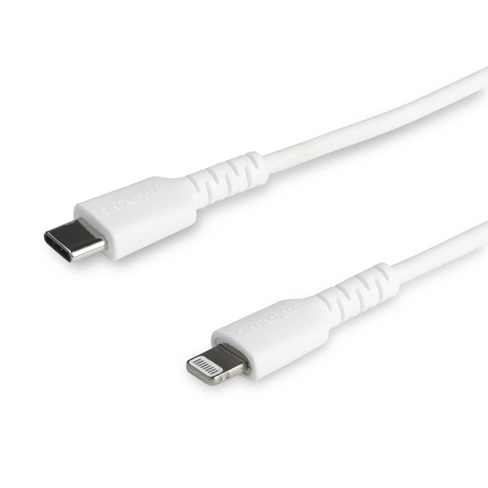 STARTECH STARTECH.COM 1M/3FT DURABLE USB-C TO LIGHTNING CABLE MFI CERTIFIED, WHITE 2 YR RUSBCLTMM1MW