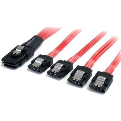 STARTECH STARTECH.COM SERIAL ATTACHED SCSI SAS CABLE SFF-8087 4X LATCHING SATA LTW SAS8087S450
