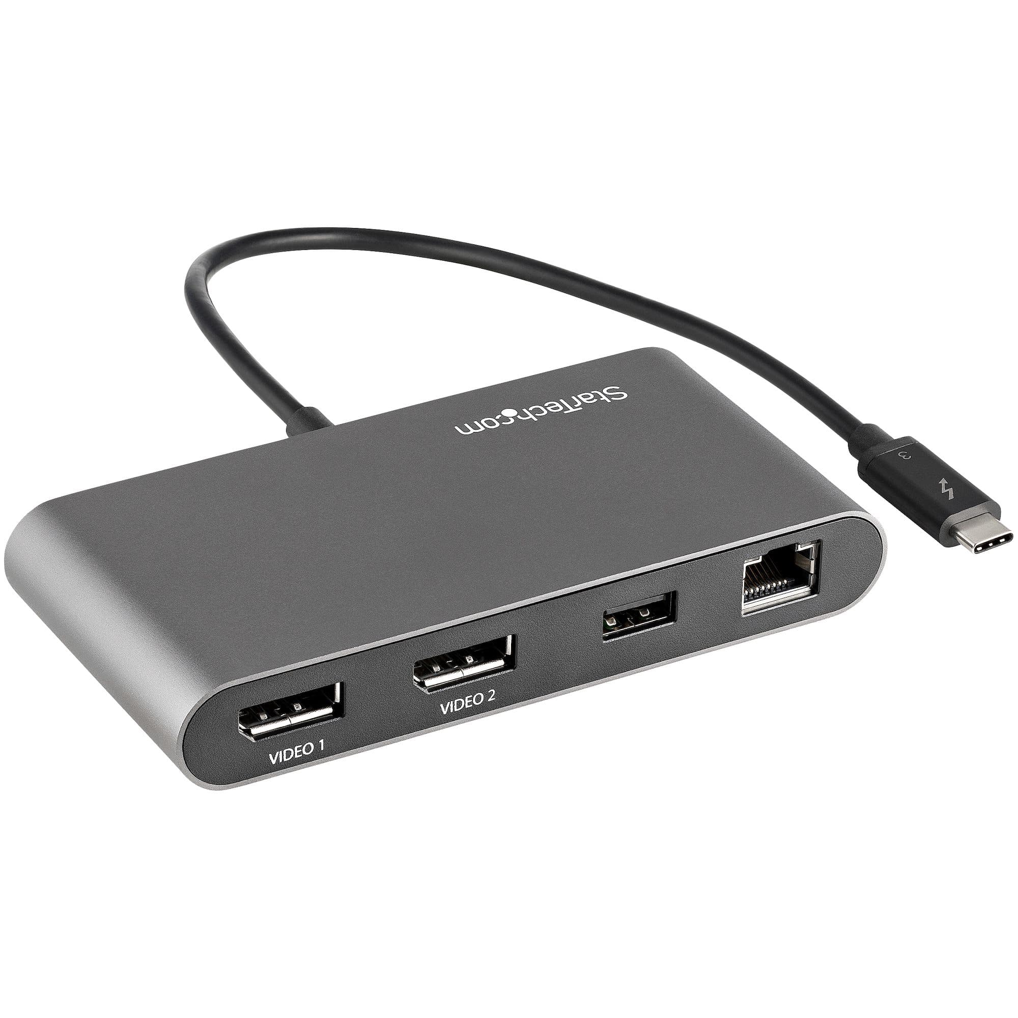 STARTECH STARTECH.COM THUNDERBOLT 3 MINI DOCK - DUAL MONITOR DP 4K 60HZ - 1X USB/GBE 3 YR TB3DKM2DPL
