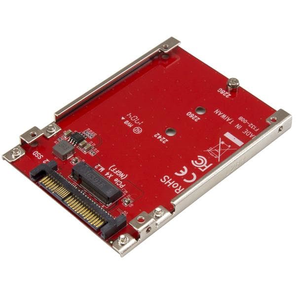 STARTECH STARTECH.COM M.2 TO U.2 ADAPTER - M.2 DRIVE TO U.2 ADAPTER FOR M.2 PCIE SSD 2 YR U2M2E125