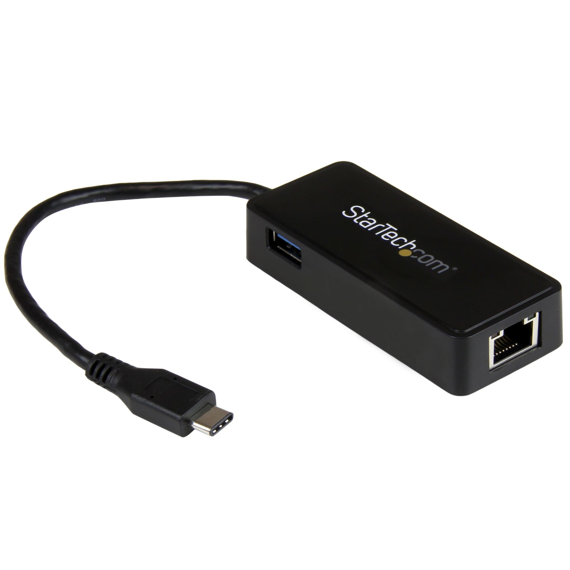 STARTECH STARTECH.COM USB-C TO GIGABIT NETWORK ADAPTER W/ EXTRA USB PORT, 2 YR US1GC301AU