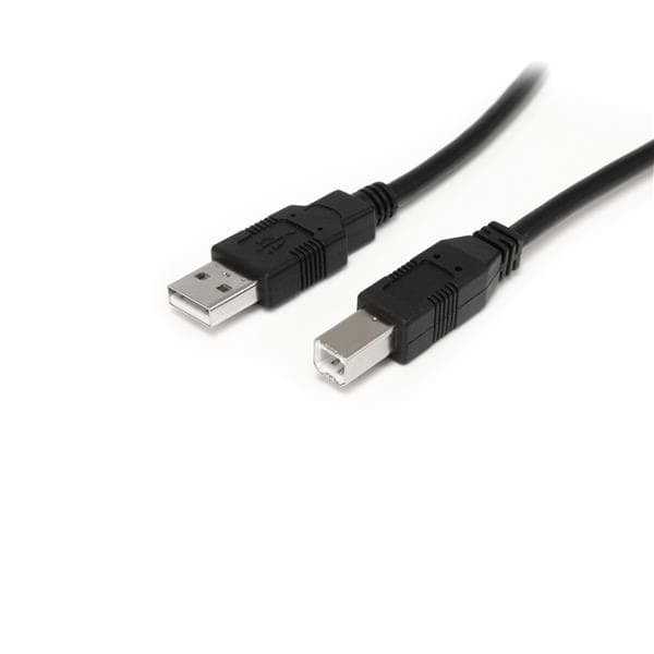 STARTECH STARTECH.COM 9M/30' ACTIVE USB 2.0 A TO B CABLE - M/M - BLACK 2 YR USB2HAB30AC