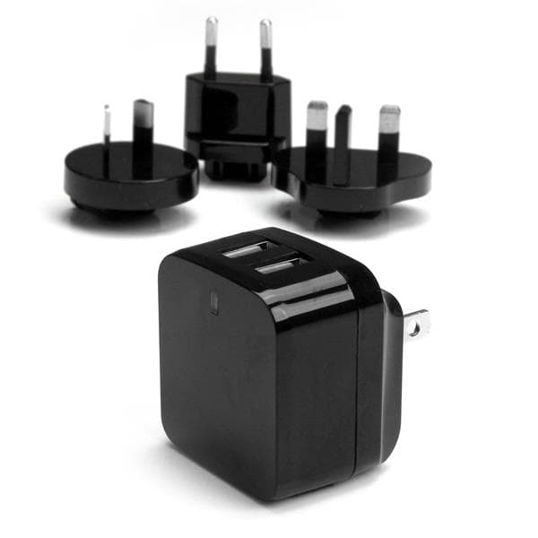 STARTECH STARTECH.COM 2 PORT USB TRAVEL WALL CHARGER 17W / 3.4A - 110V/220V, 2 YR USB2PACBK