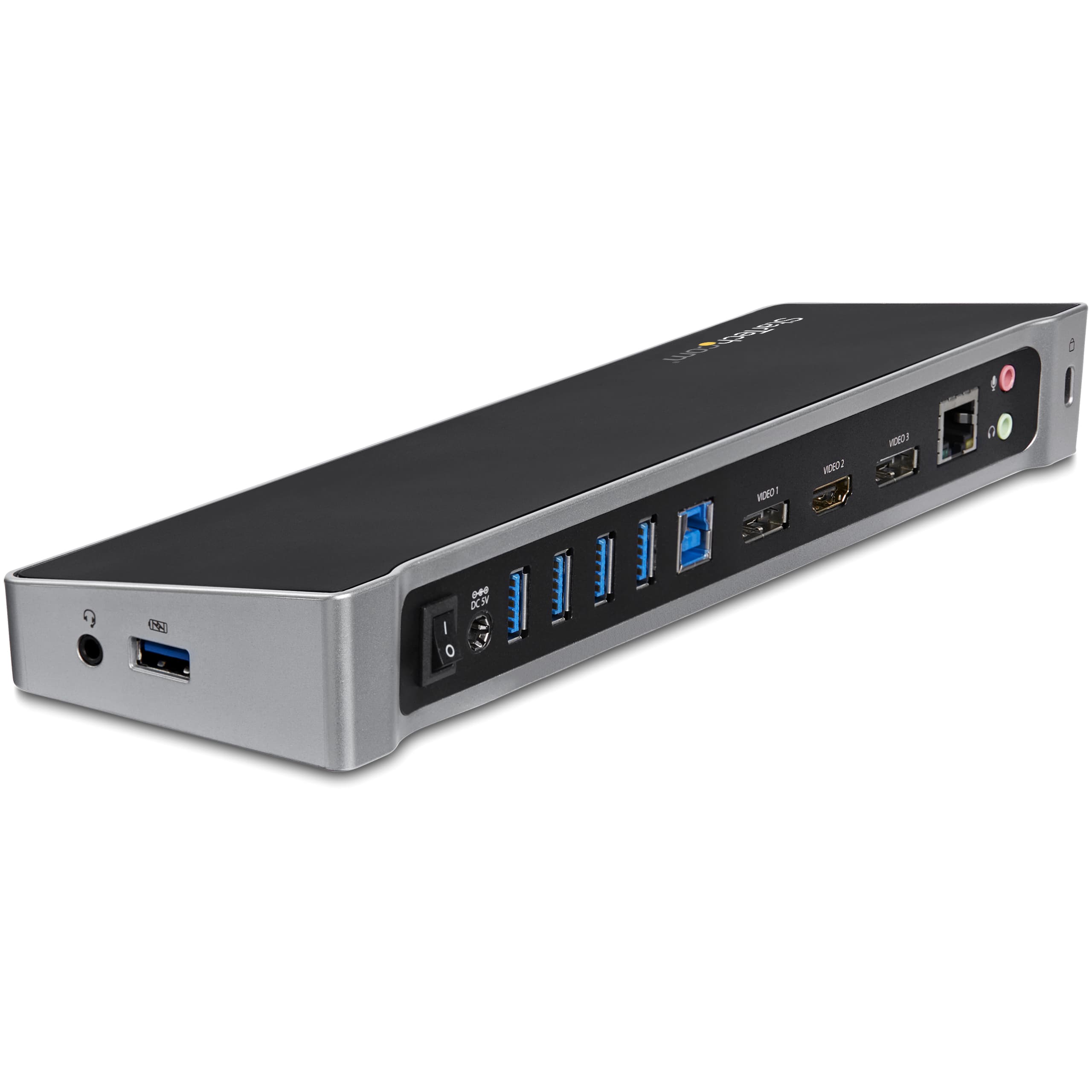 STARTECH STARTECH.COM USB 3.0 DOCKING STATION TRIPLE MONITOR DISPLAYPORT/HDMI, 5XUSB 3 YR USB3DOCKH2DP