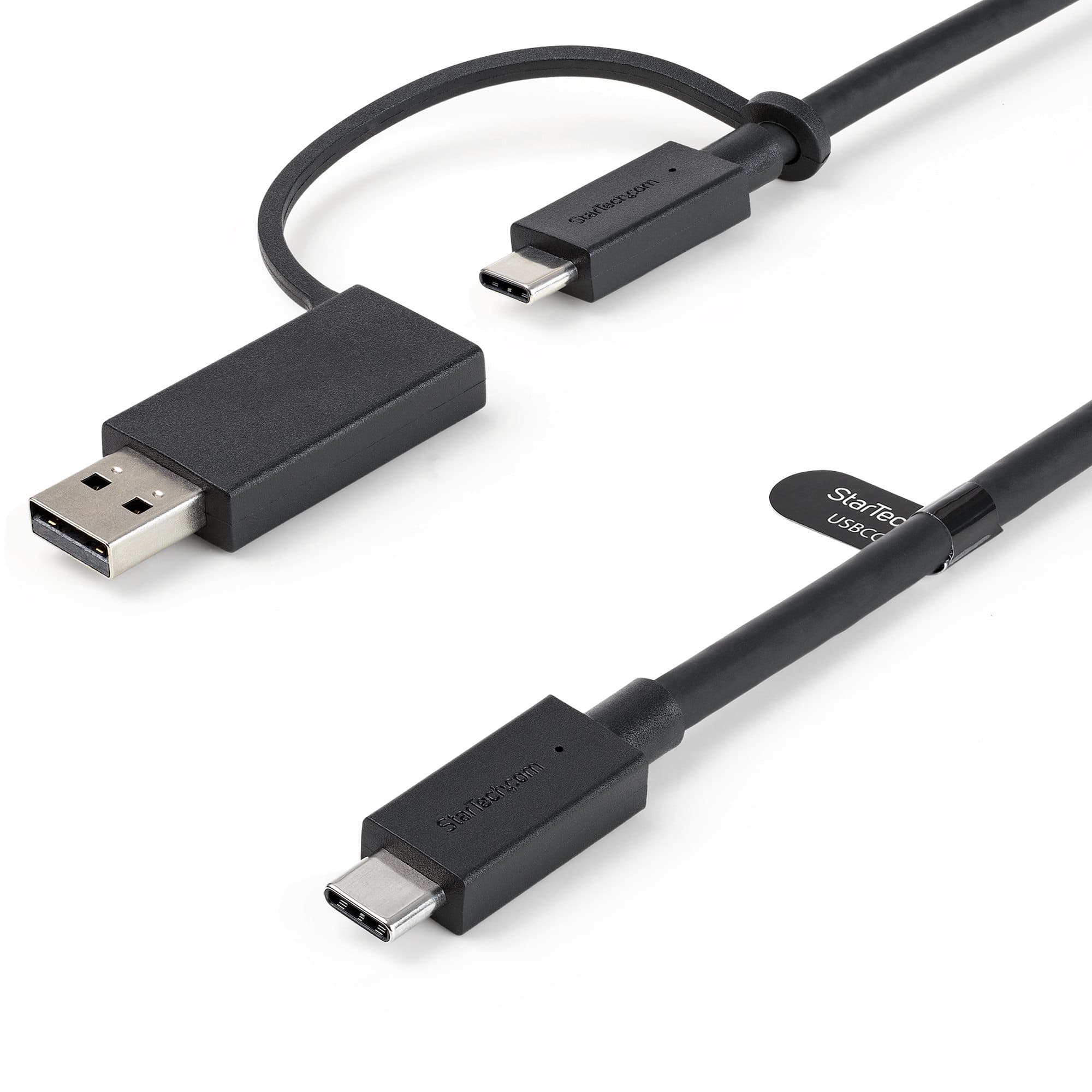 STARTECH STARTECH.COM 3FT USB-C CABLE WITH USB-A ADAPTER - 2-IN-1 HYBRID DOCK CABLE 2 YR USBCCADP