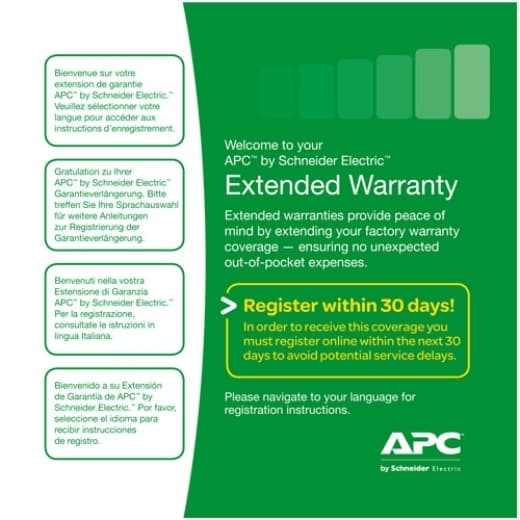 APC APC (1) YEAR WARRANTY EXTENSION FOR (1) EASY UPS SMV LEVEL 02 WEXTWAR1YR-SD-02