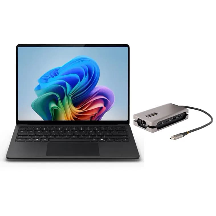 MICROSOFT MICROSOFT BUNDLE - SURFACE LAPTOP 7TH 13.8" SD X ELITE 16GB 512GB GRAPHITE - FREE ST.COM TRAVEL DOCK ZGZ-00053-TRVLDOCK