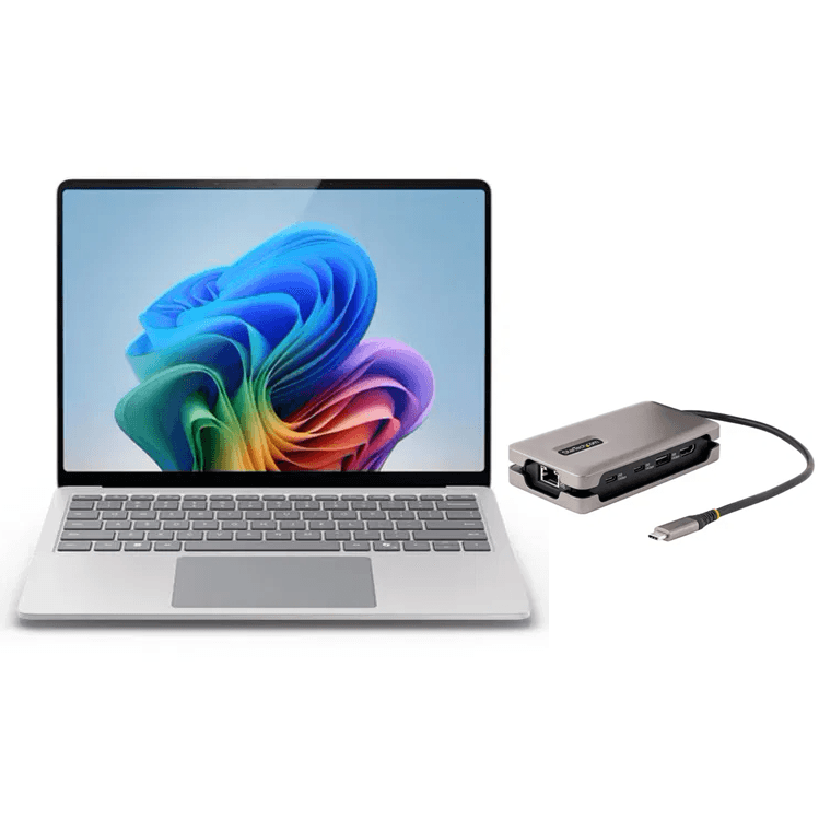 MICROSOFT MICROSOFT BUNDLE - SURFACE LAPTOP 7TH 15" SD X ELITE 16GB 512GB PLATINUM - FREE ST.COM TRAVEL DOCK ZHQ-00016-TRVLDOCK