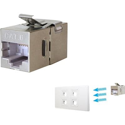 Go Wireless NZ Cat6 Shielded RJ45 Joiner Coupler keystone compatible CAT6-S-RJ45
