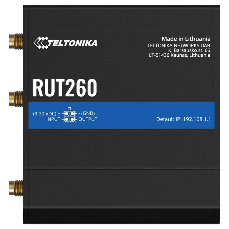 Teltonika Teltonika RUT260 CAT 6 LTE Compact WiFi Router with WAN failover RUT260