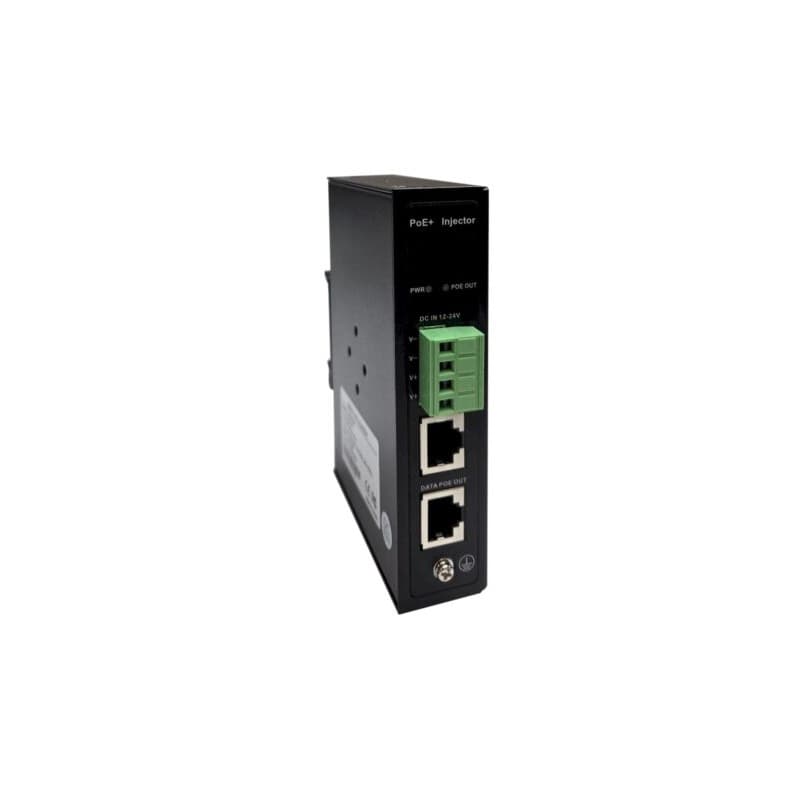 Tycon Systems Tycon Systems 10-30VDC In, 802.3at 54V 30W PoE+ Out, DIN Mountable 10G PoE Injector TP-DC-12AT30-10G