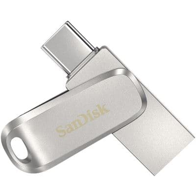 SanDisk SANDISK ULTRA DUAL DRIVE LUXE SDDDC4 256GB USB TYPE C METAL USB3.1/TYPE C REVERSIBLE CONNECTOR SWIVEL DESIGN TYPE-C ENABLED DEVICES 5Y SDDDC4-256G-G46