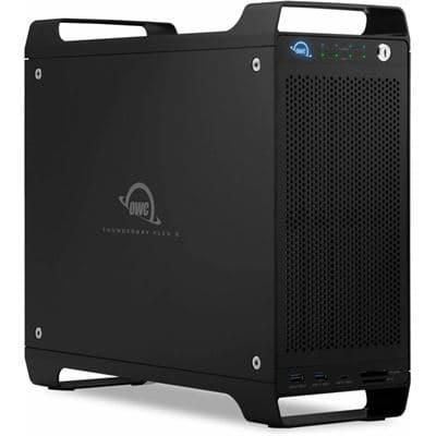 OWC Thunderbay Flex 8 Thunderbolt 3 storage, docking, and PCIe expansion media workflow solution with OWC SR for up to RAID 5 SS432