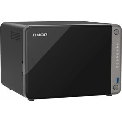 QNAP QNAP TS-AI642-8G 6 Bay 3.5" AI NAS, NPU 6TOPS, 4C ARM Cortex-A76 2.2GHz, 4C Cortex-A55 1.8GHz, 8GB(not expandable), 2xHDMI, 2x1GbE, 1x 2.5GbE, 1xPCIe Gen3x2 TS-AI642-8G