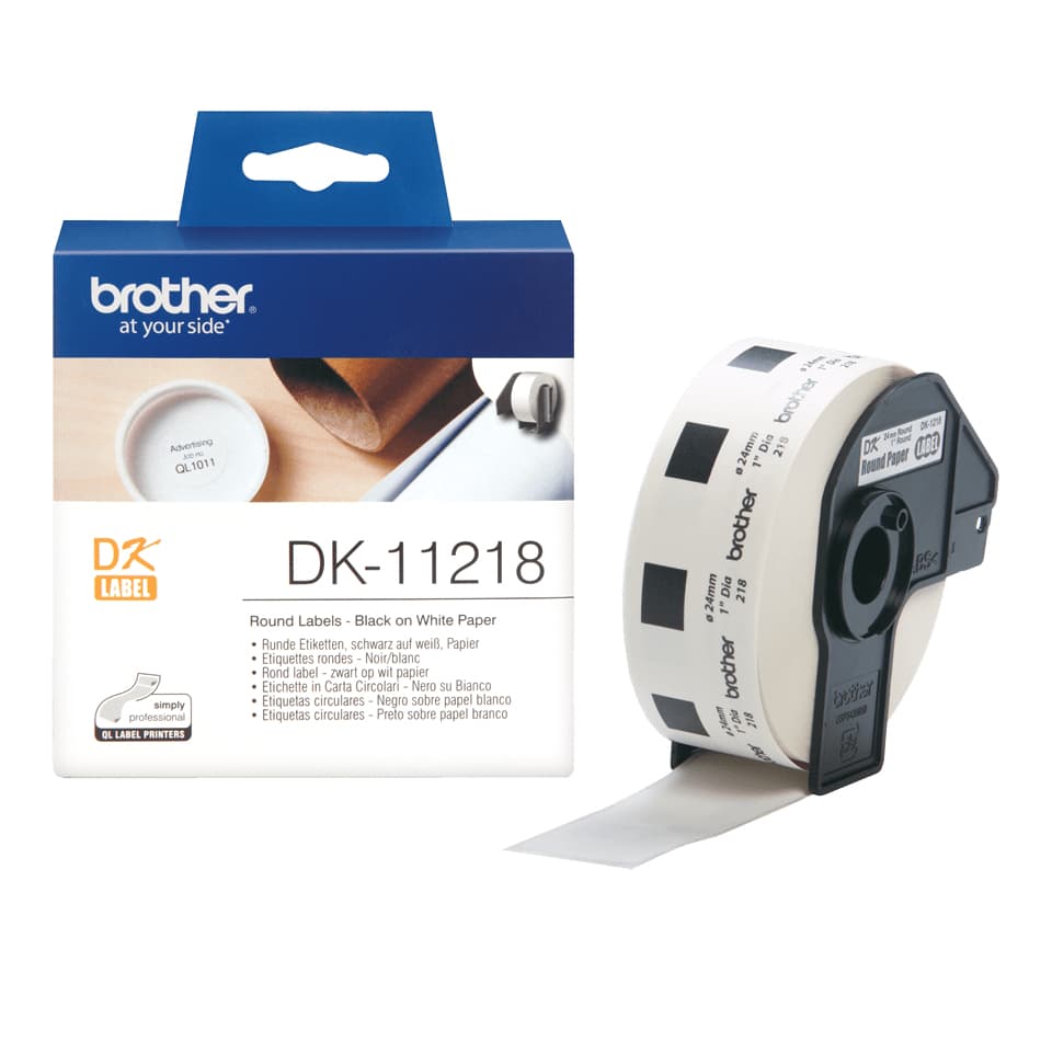 BROTHER BROTHER DK11218 RND LABELS 1054416