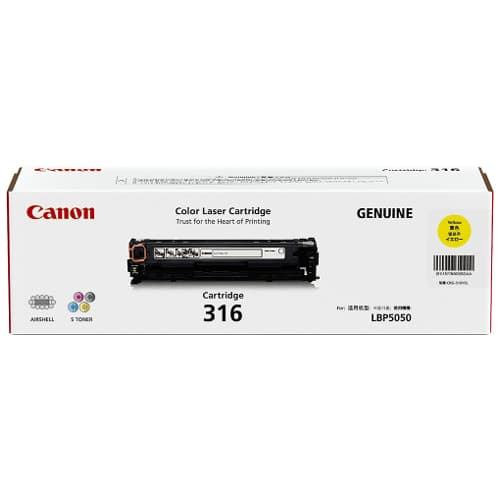 CANON CANON CART316Y YLLW TONER CART FOR LBP5050 1086285