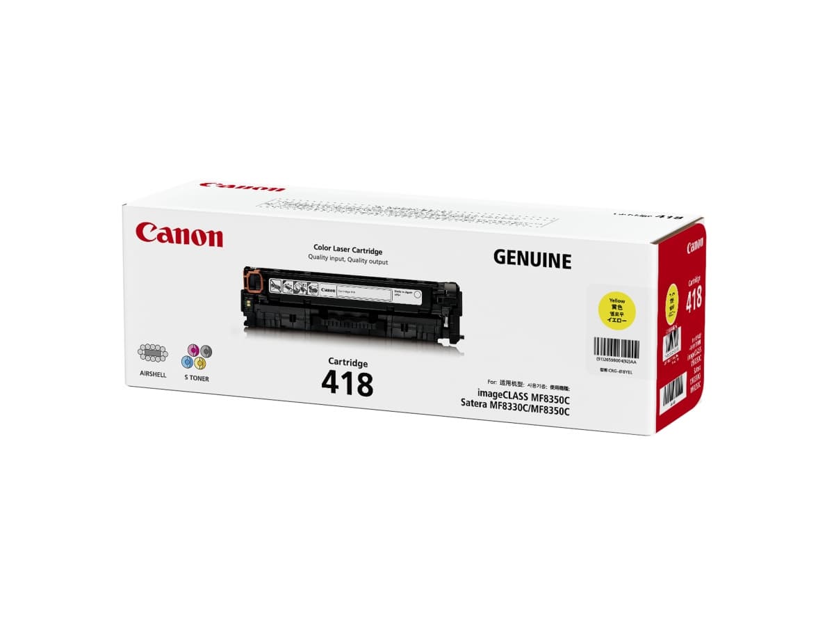 CANON CANON CART418Y YELLOW TONER CART MF8350CDN 1086952