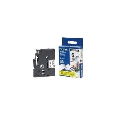 BROTHER BROTHER TZe111 6mm x 8m Standard laminated Black 1536031