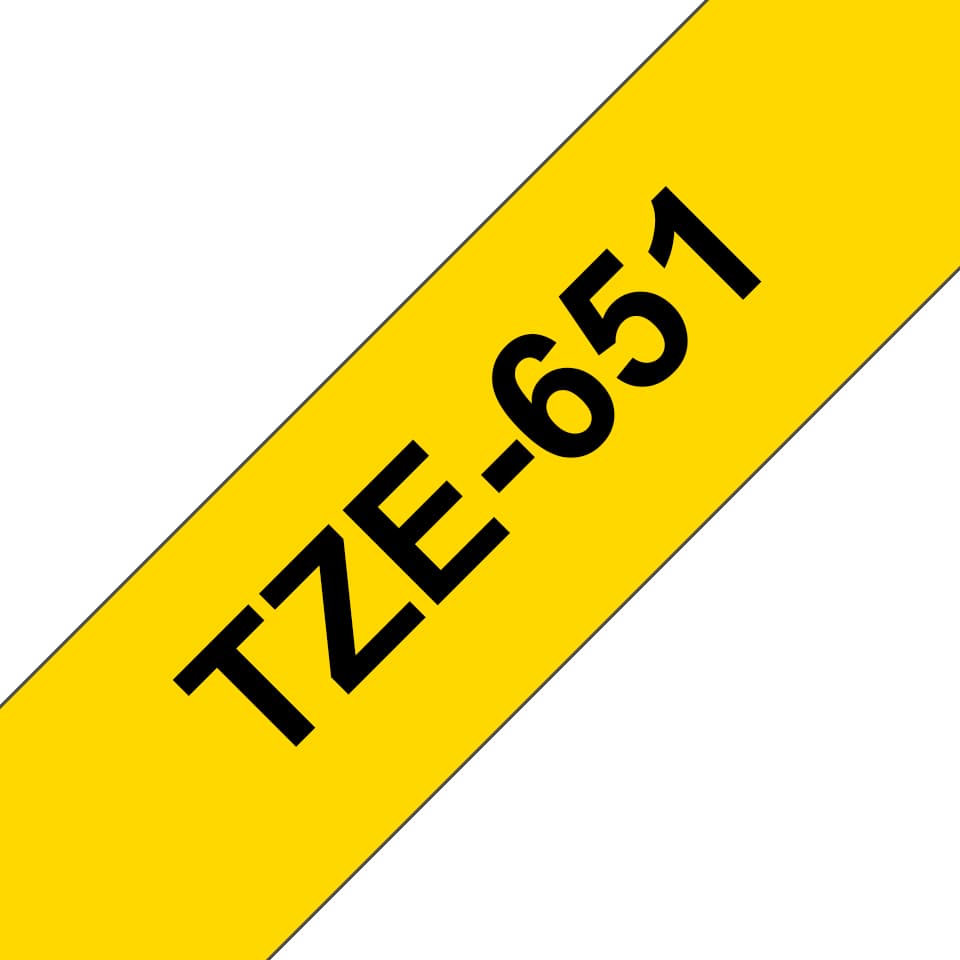 BROTHER BROTHER TZe651 24mm x 8m Standard laminated Blac 1536071