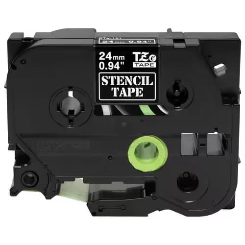 BROTHER BROTHER Stamped Tape STE-151 - 24 mm Black 2372863
