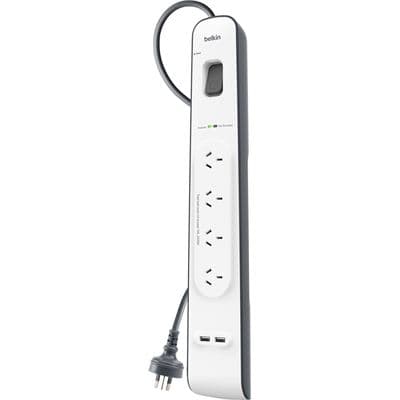 BELKIN BELKIN 4 Outlet with 2M Cord with 2 USB Ports 2740629