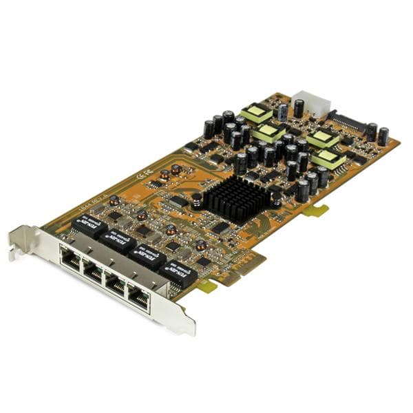StarTech.com StarTech.com 4 Port Gigabit PoE PCIe Network Card 2858634