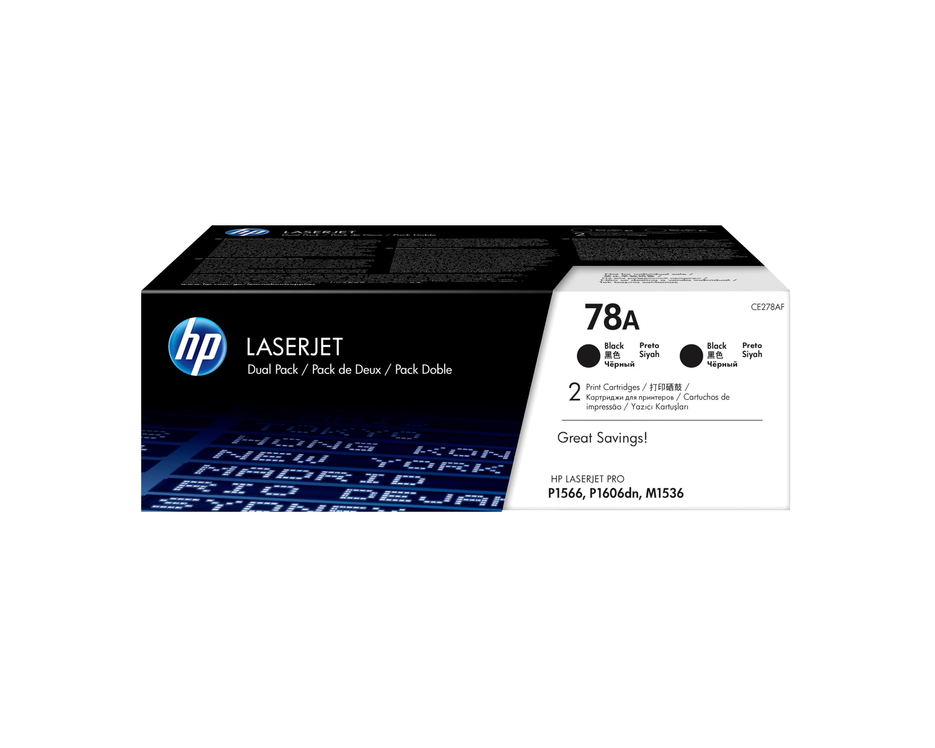 HP HP 78A BLACK TWIN-P LJ TONER CART CE278AD 3169463